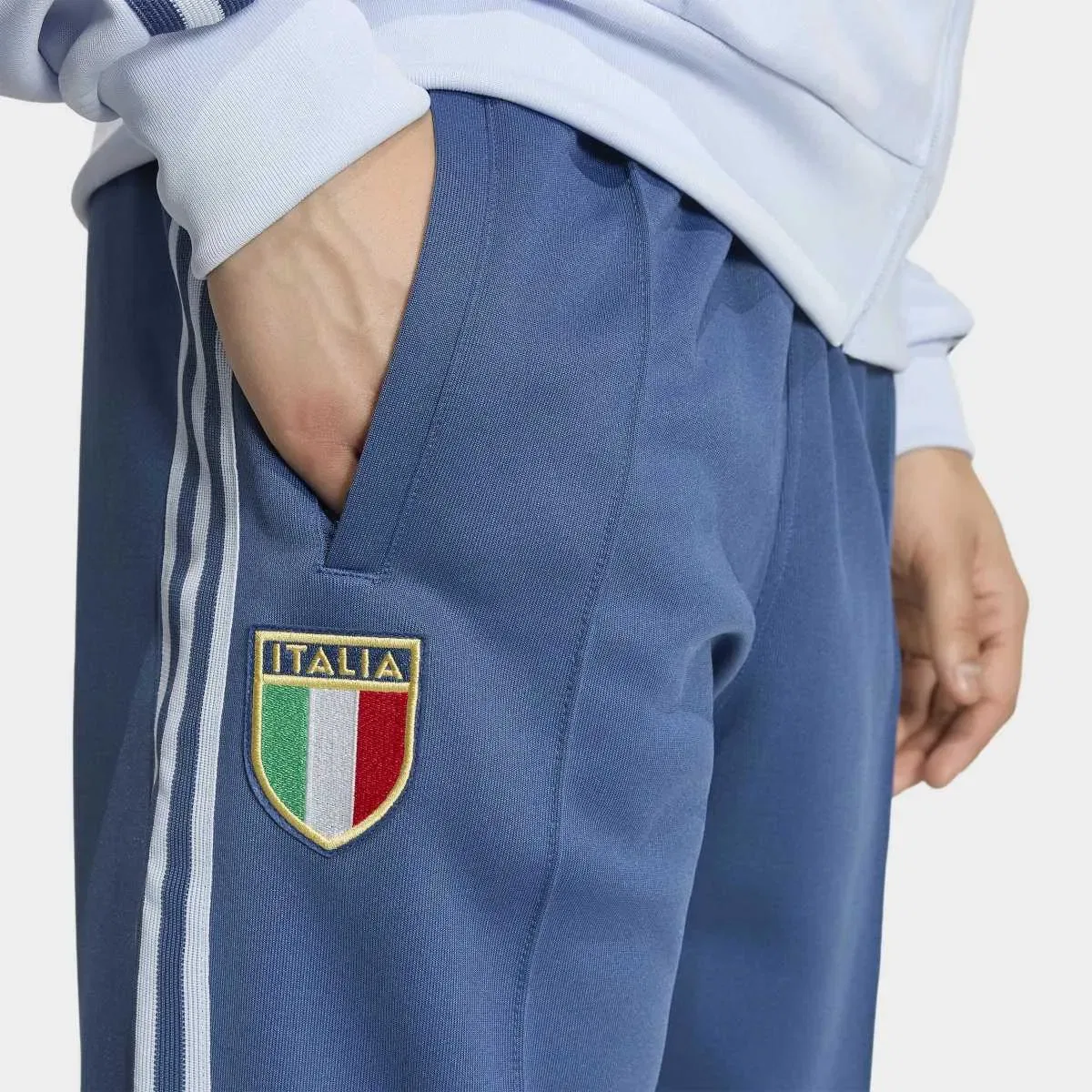 Мужские спортивные штаны из интерлока adidas Originals, Azul Marino — фото 4