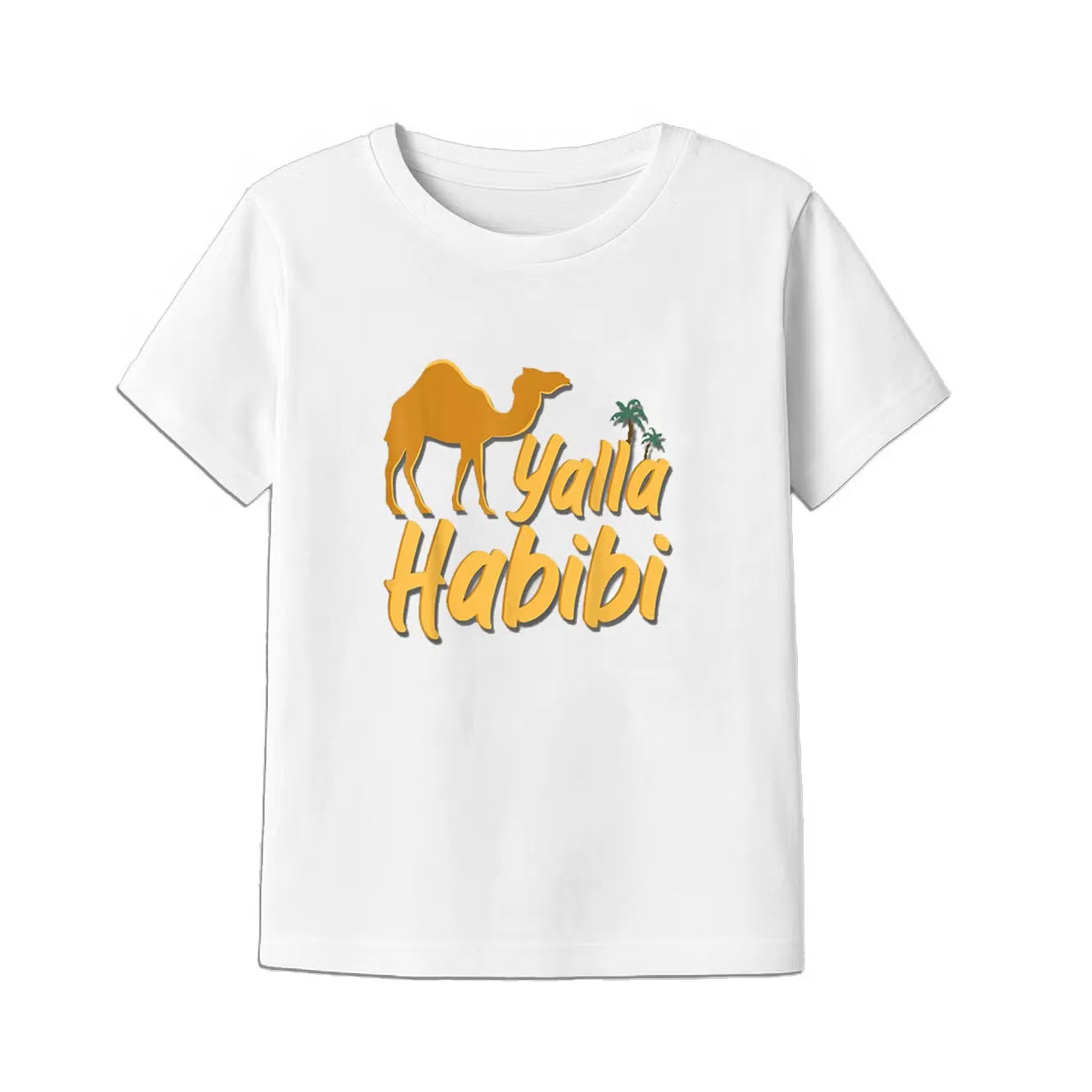 Футболка с принтом Yalla Habibi Camel Graphic Yoo Street, белый