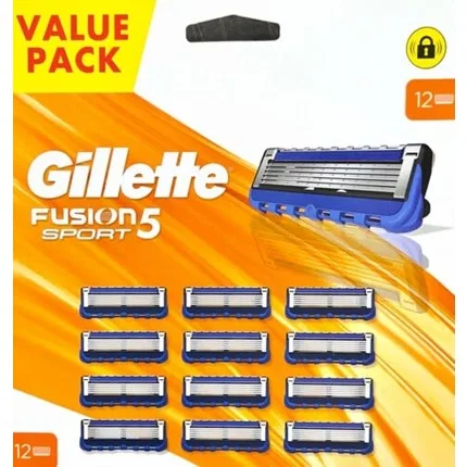 Сменные лезвия для бритвы Gillette Fusion 5 Sport, 12 шт.