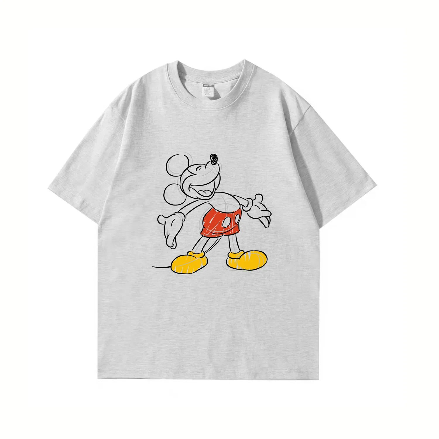 Детская футболка с круглым вырезом Disney Grade School T Shirts Crew Neck, Light Gray