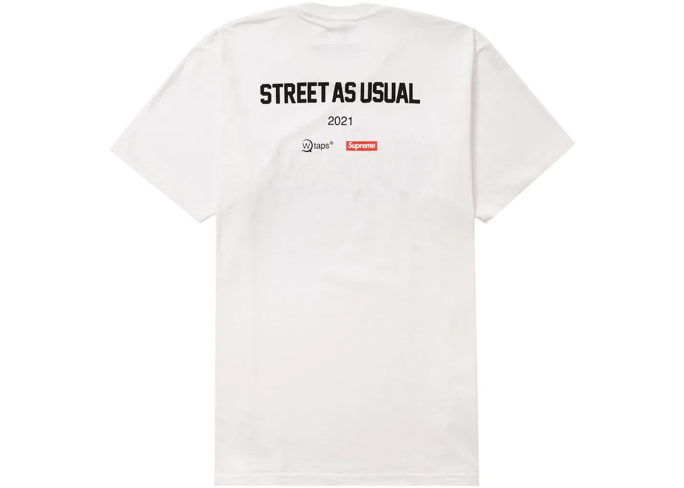 Мужская футболка с принтом Supreme WTAPS Sic'em! Tee, White — фото 2