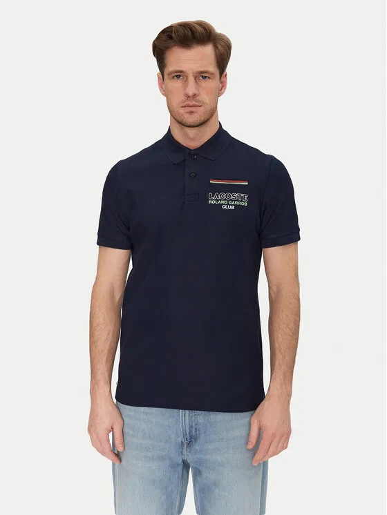 Футболка поло Lacoste regular fit, темно-синий