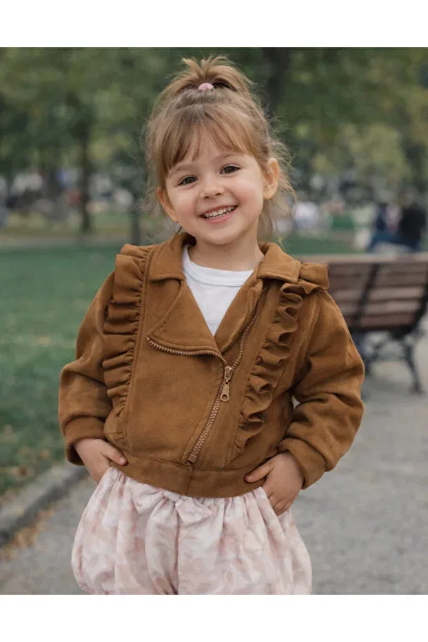 Детский комплект для девочек с жакетом Melodikids, Brown