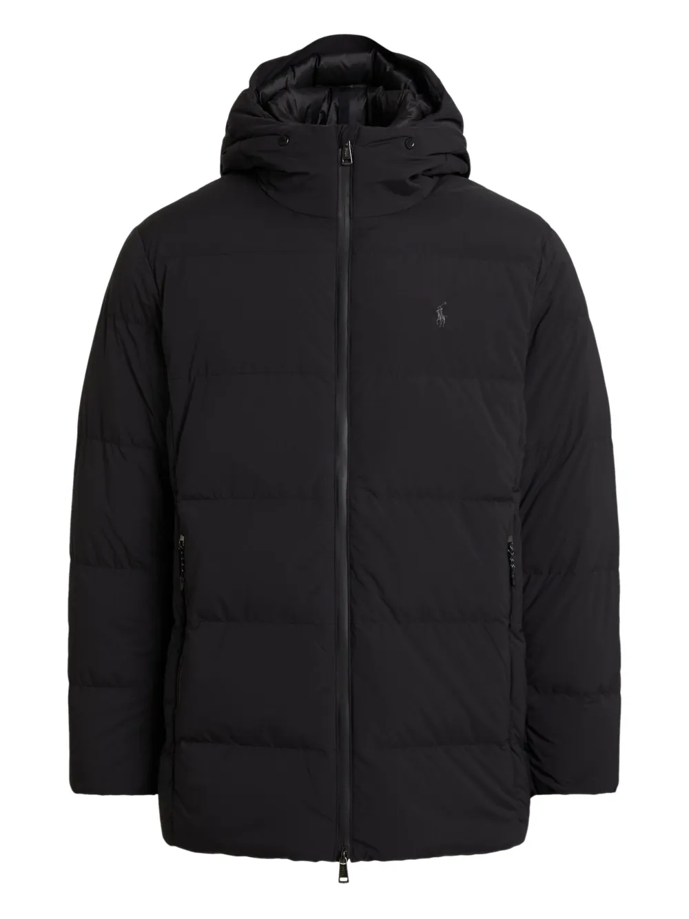 

Утеплённая куртка с капюшоном Polo Ralph Lauren, черный