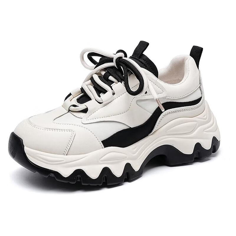 

Кроссовки Eblan Thick-soled Increased Breathable (размер 37), белый/черный