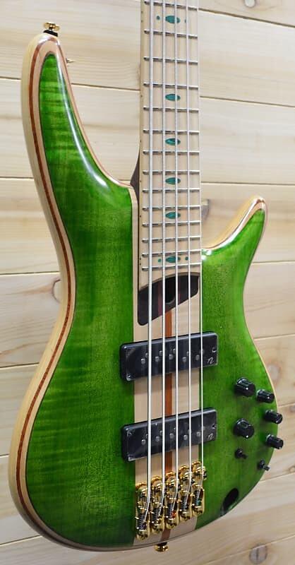 

Ibanez SR5FMDXEGL SR Premium 5-Str Electric Bass Emerald Green Low Gloss с сумкой