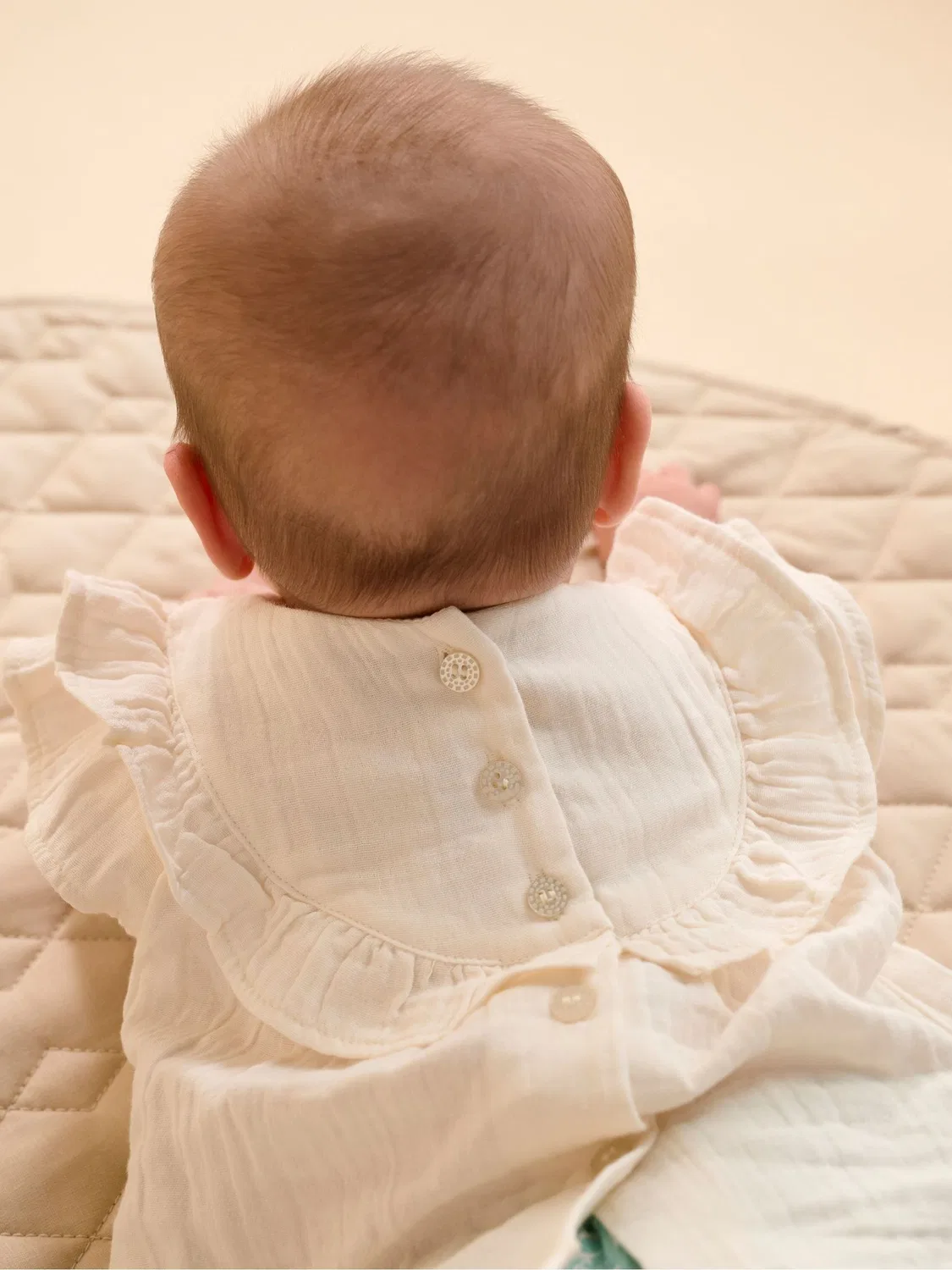 Комплект из топа и шорт, с вышивкой Purebaby, зеленый — фото 3