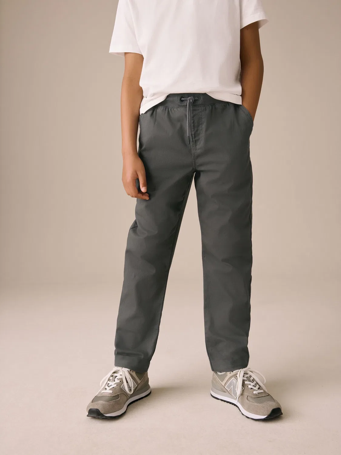 Брюки классические, свободная посадка, Charcoal Grey Next
