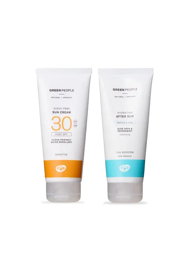 Солнцезащитный крем SPF 30 и средство после загара - защита от солнца 400 мл Green People, белый