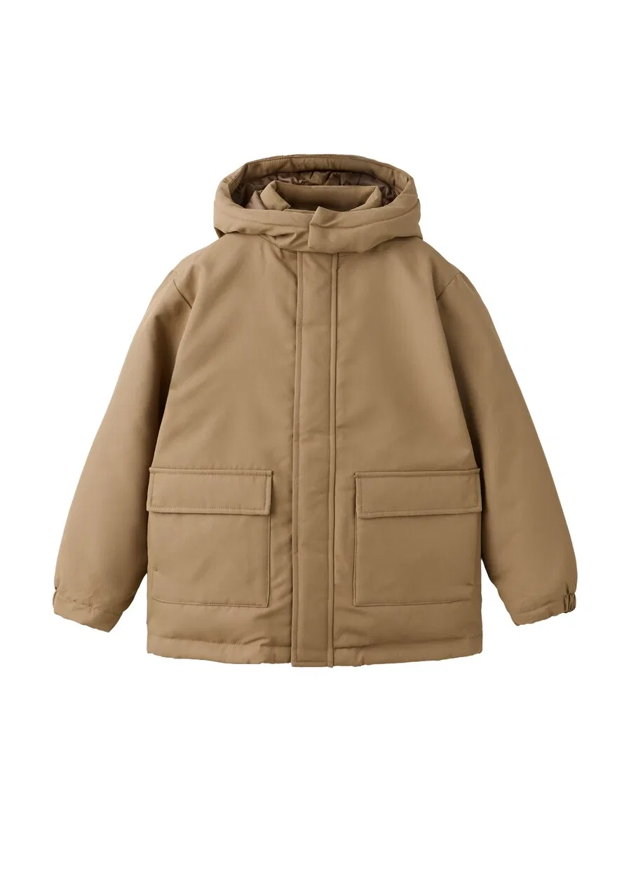 Детская зимняя куртка MANGO KIDS 'GUILLE' коричневого цвета