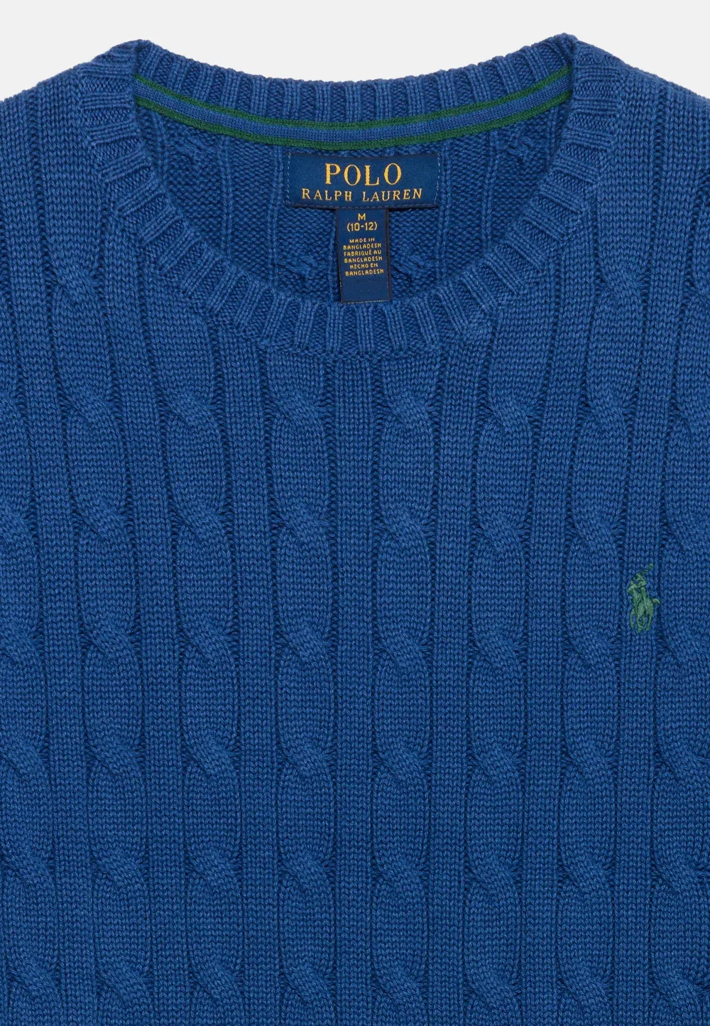 Хлопковый свитер крупной вязки, размер 7-14 лет Polo Ralph Lauren, Dusty Azure — фото 4