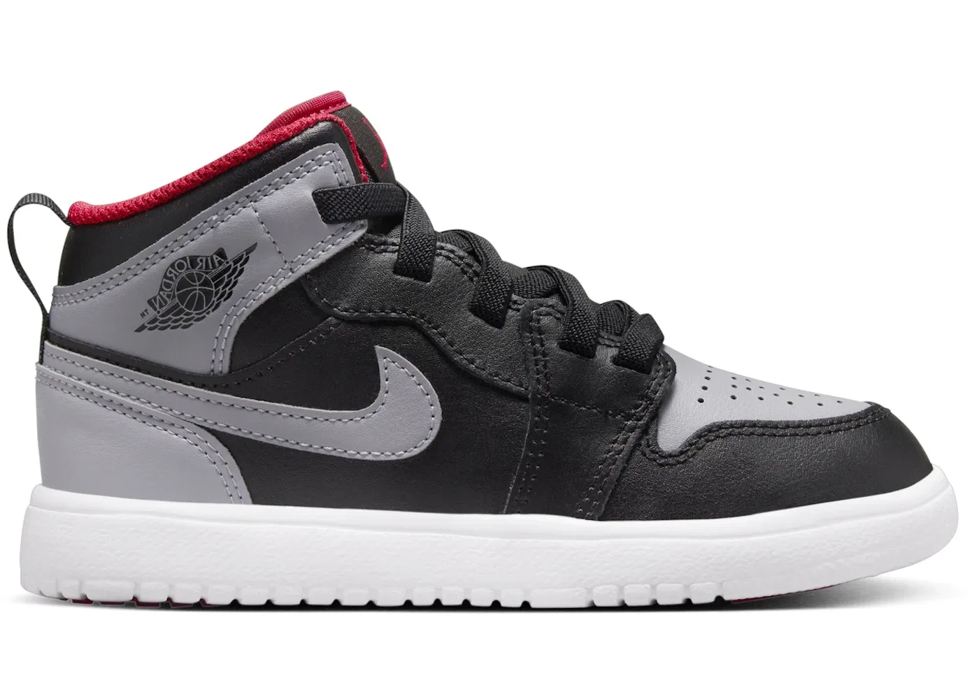 Детские кроссовки Lifestyle Jordan 1 Mid ALT Jordan, Black Fire Red White Cement Grey