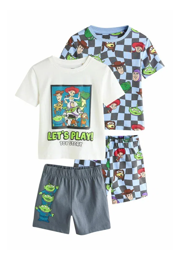Комплект пижамы с принтом Disney Pixar Toy Story 2 pack set Next Black, Green, White, белый/черный/синий/зеленый