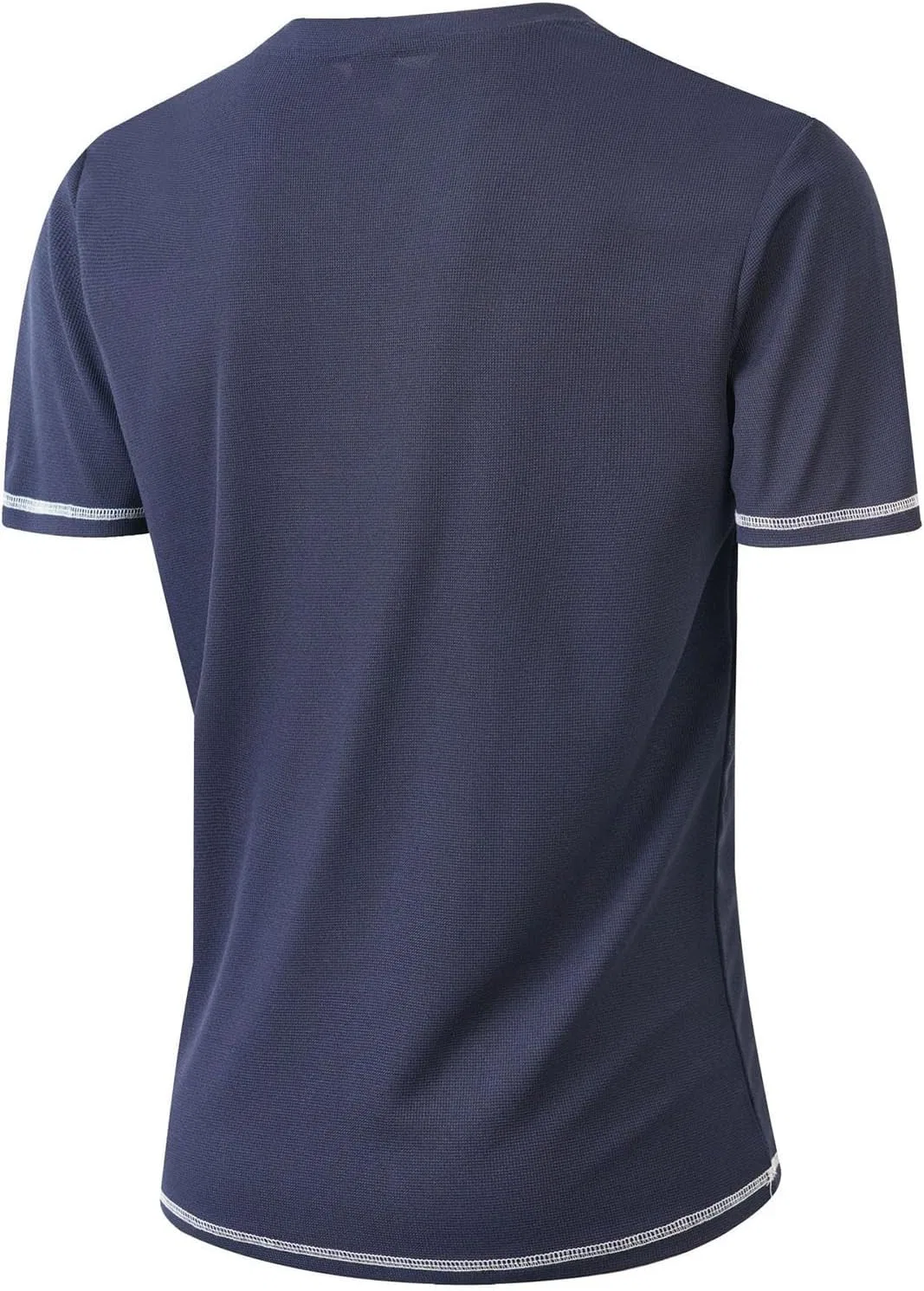 Мужская футболка-поло текстурная slim fit Generic, Navy — фото 4