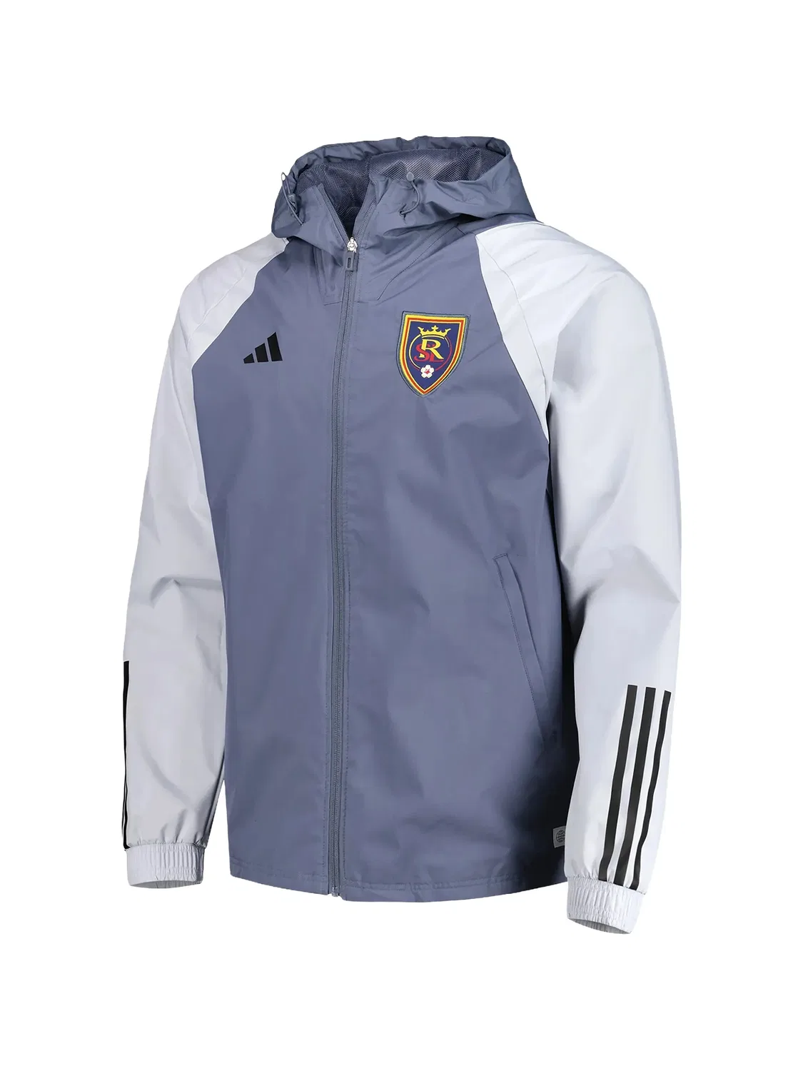 Легкая куртка на молнии синяя Adidas, синий