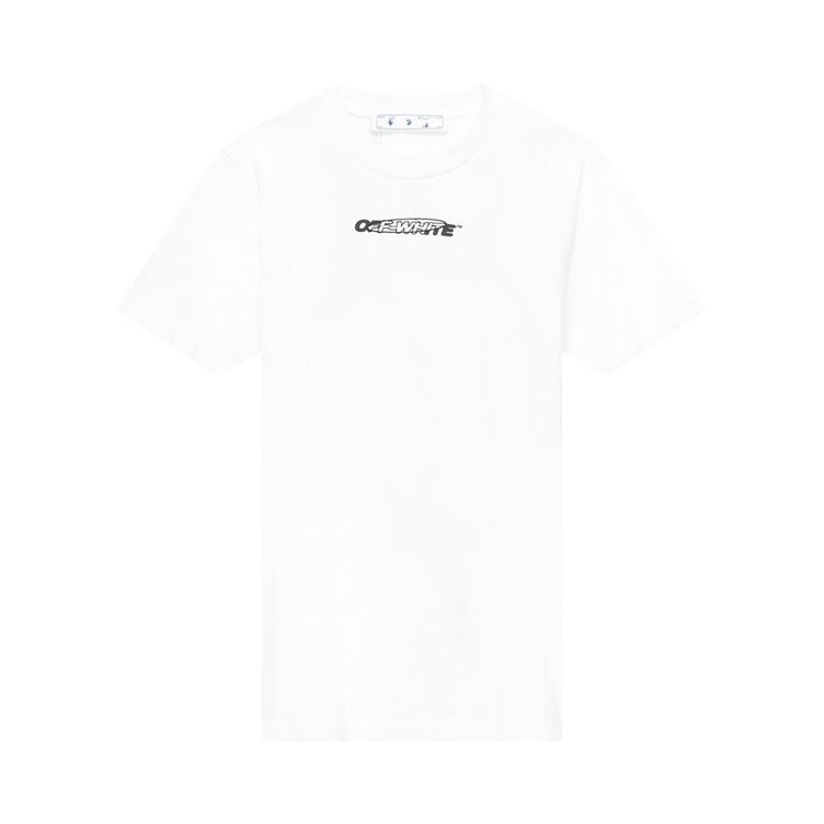 

Футболка Off-White Hand Painters Slim Tee 'White', белый