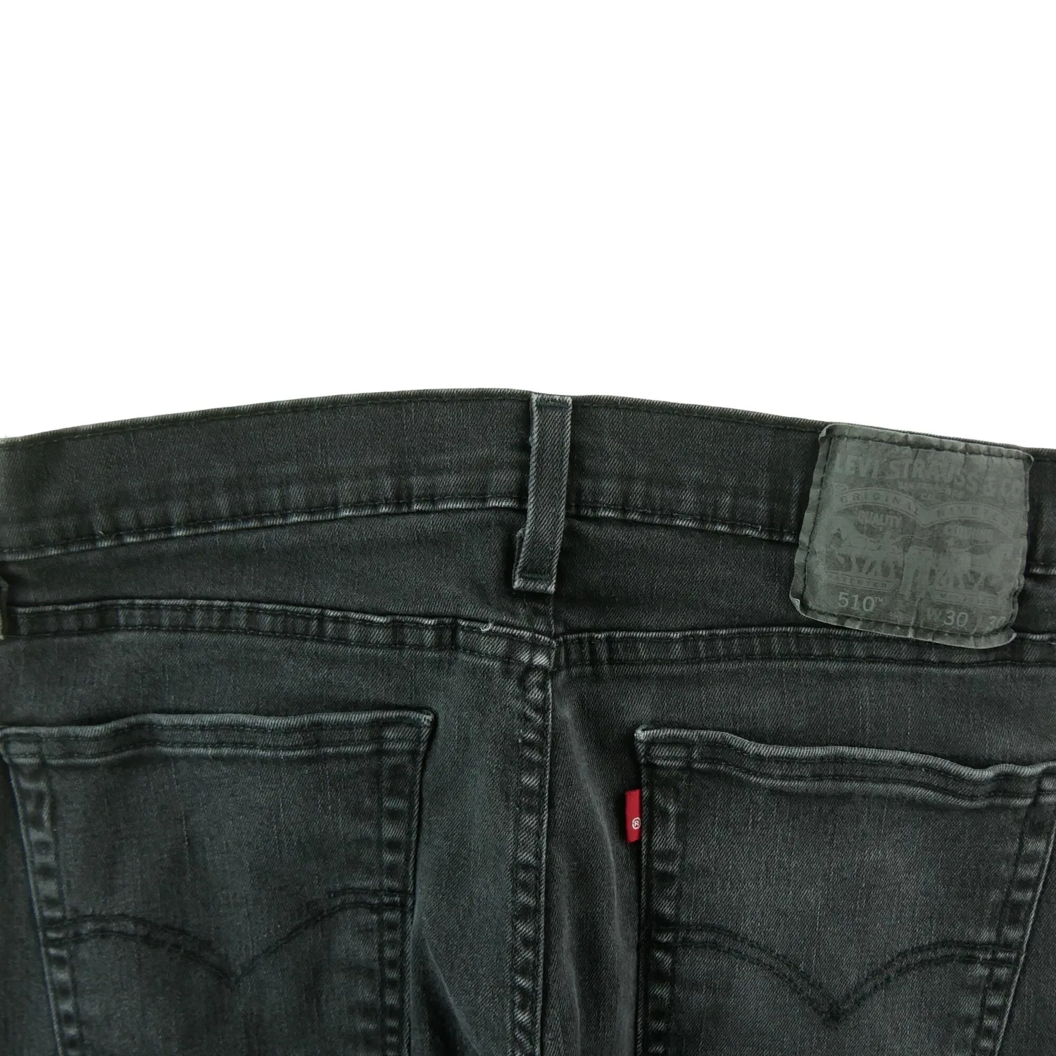 Мужские джинсы скинни Levi's 510 Skinny Fit, Черный — фото 4