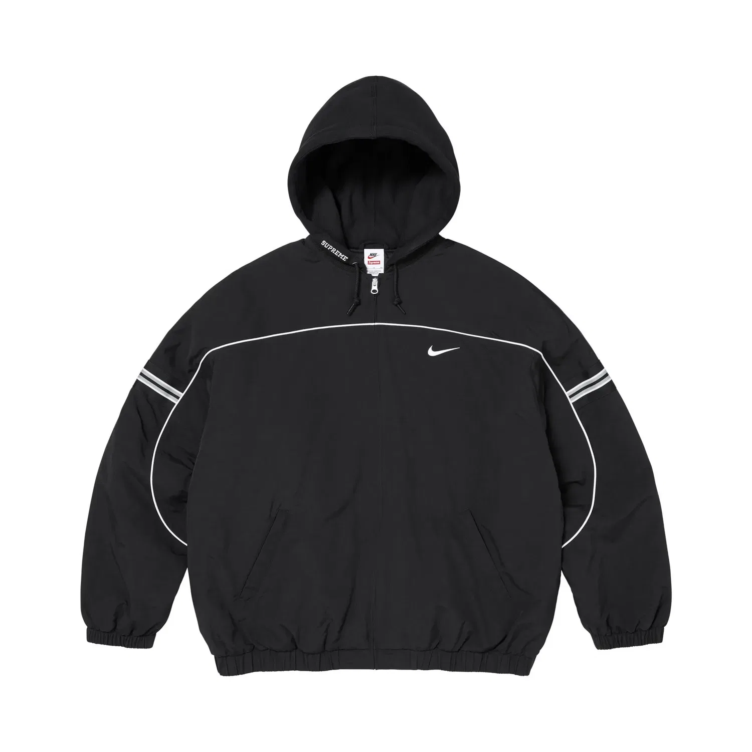 Куртка с капюшоном x Nike Nylon Supreme, Black