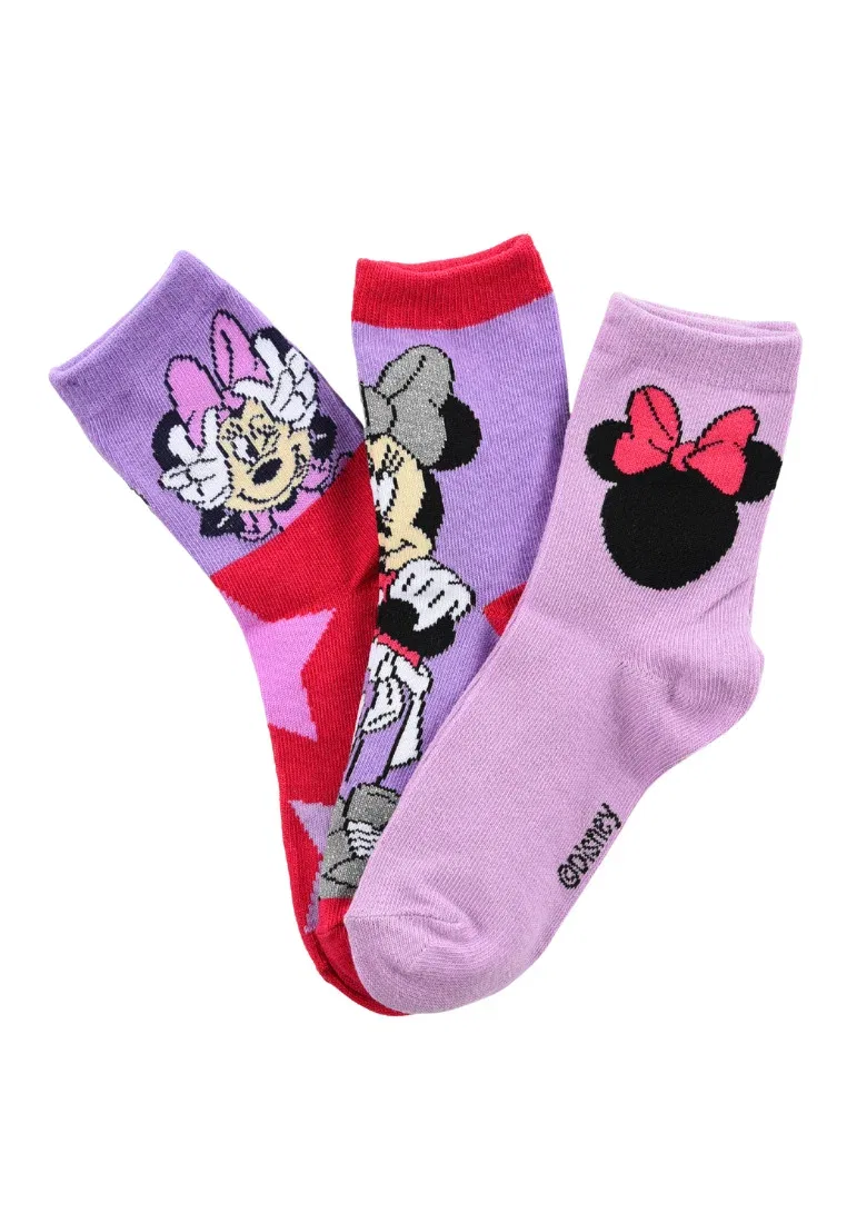 Набор Minnie Mouse kinder mädchen 6er - носки-кроссовки Mickey & Minnie, Mehrfarbig — фото 4