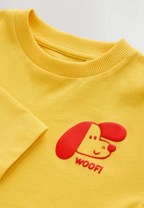Футболка с длинным рукавом с принтом Regular fit, Next, Yellow Dog, желтый — фото 2