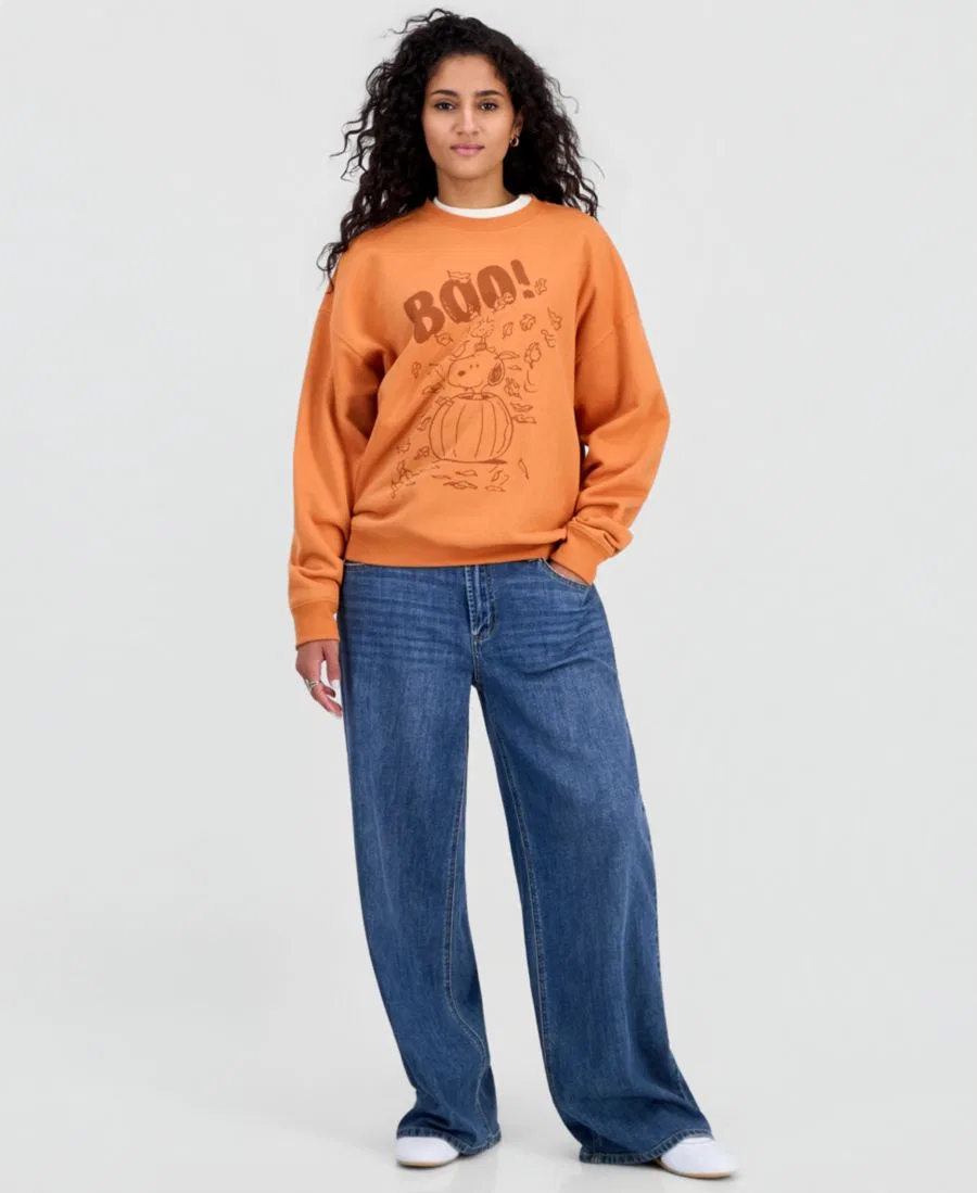 Свитшот с принтом Snoopy Pumpkin Peanuts, Caramel — фото 3
