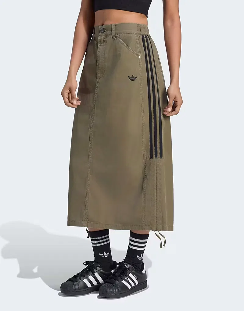Юбка Adidas Originals Parachute, оливковый