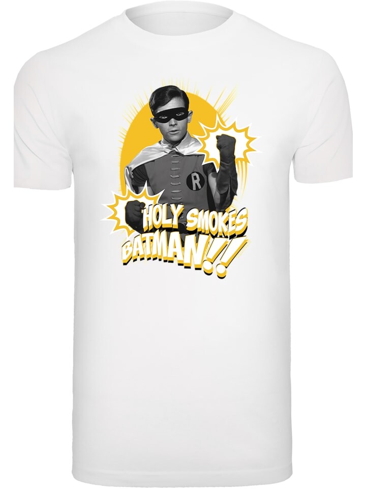 

Футболка F4NT4STIC DC Comics Batman TV Series Robin Holy Smokes, белый