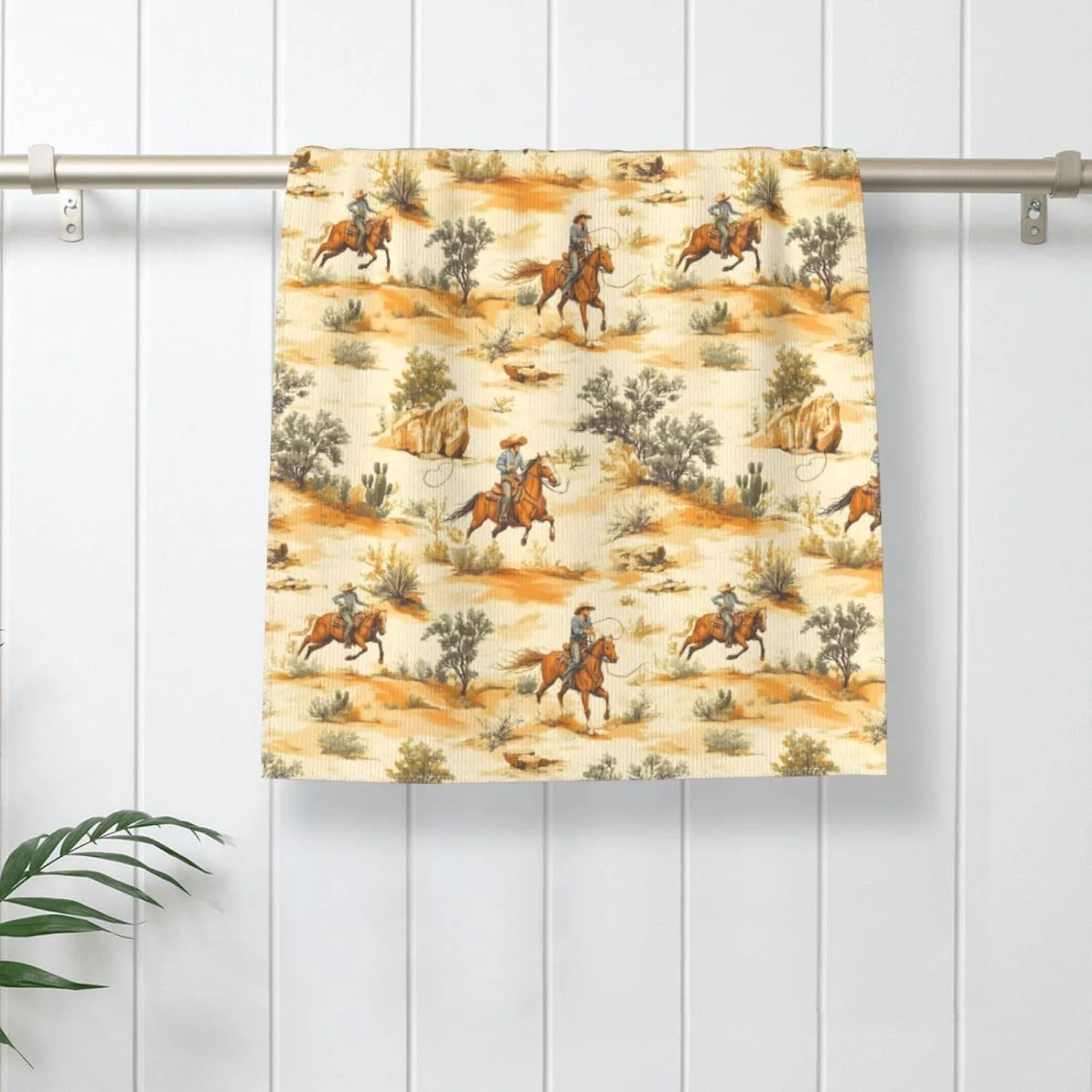 Мочалка для лица из микрофибры, 69,5x40,6 см, Nevjipu, Western Cowboy Retro Print — фото 4