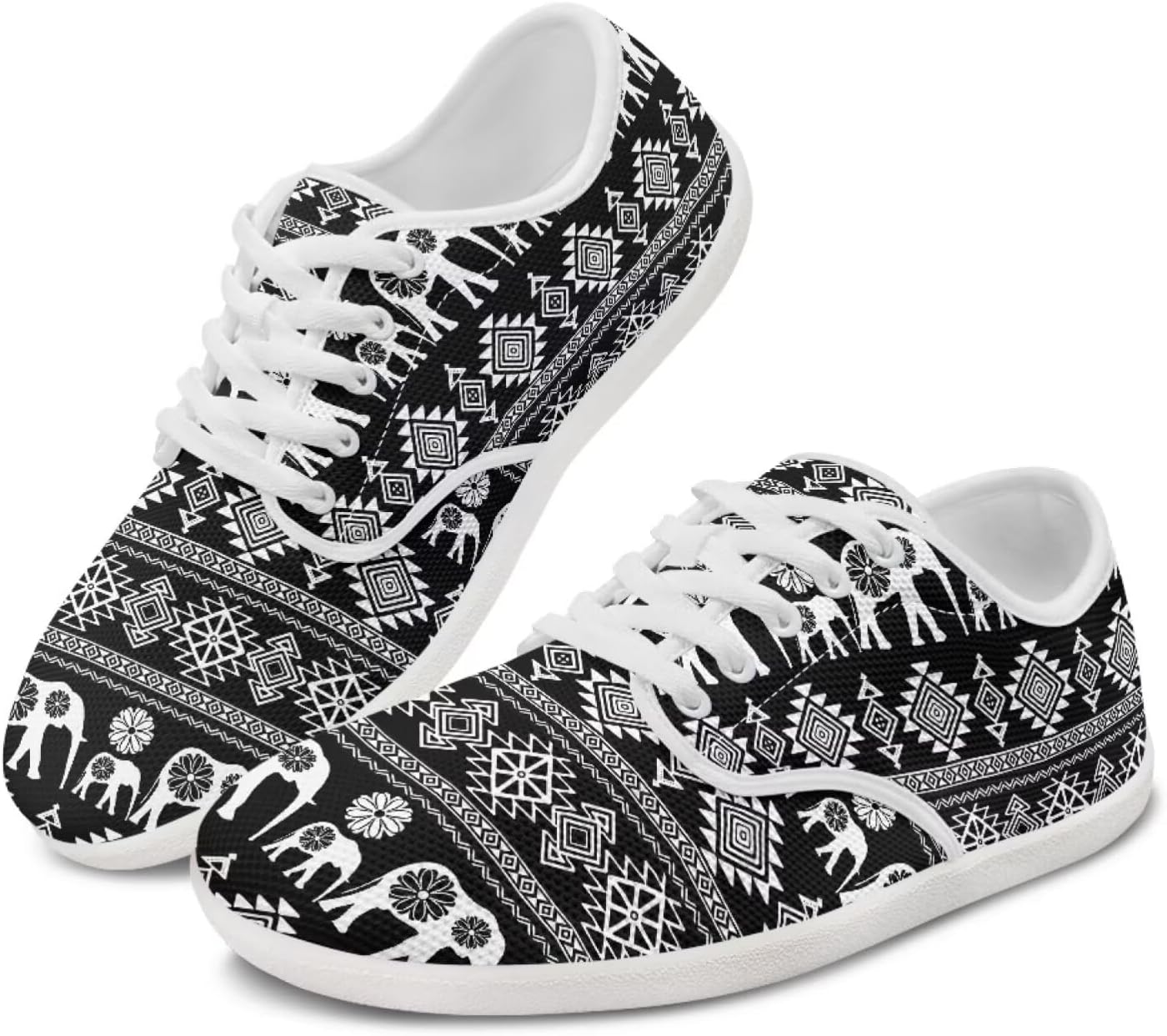 

Мужские кроссовки Chaqlin, слипоны для пеших прогулок и бега, плоская подошва, дышащие, низкие, спортивные, легкие, на шнуровке, Elephant Aztec Stripes