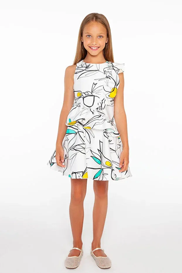 Детское платье для девочек хлопковое Sheshe, Patterned — фото 4