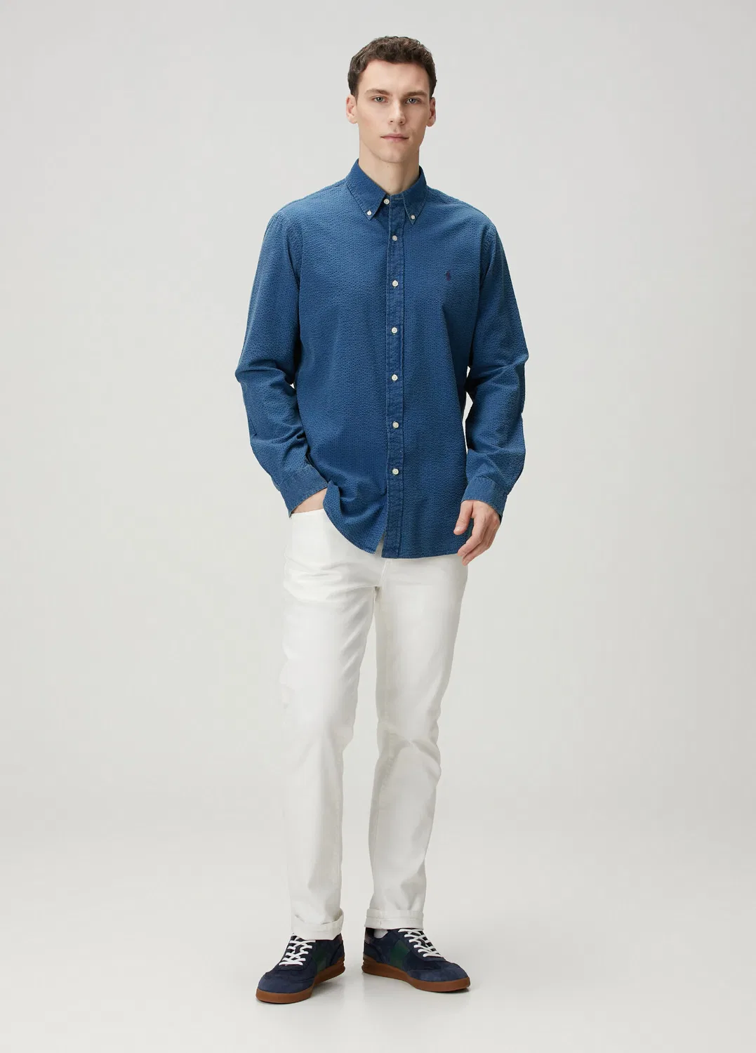 Рубашка Polo Ralph Lauren Indigo, indigo — фото 2