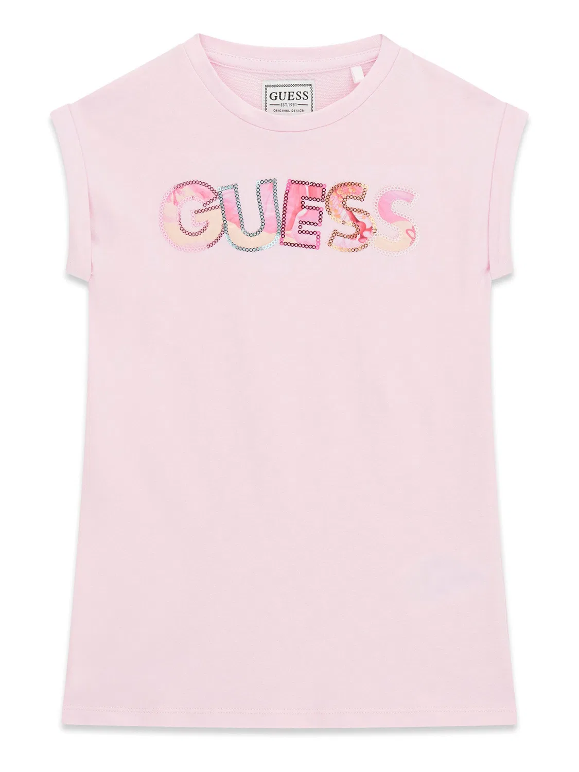 Повседневное платье стандартного кроя для девочки Guess, светло-розовый