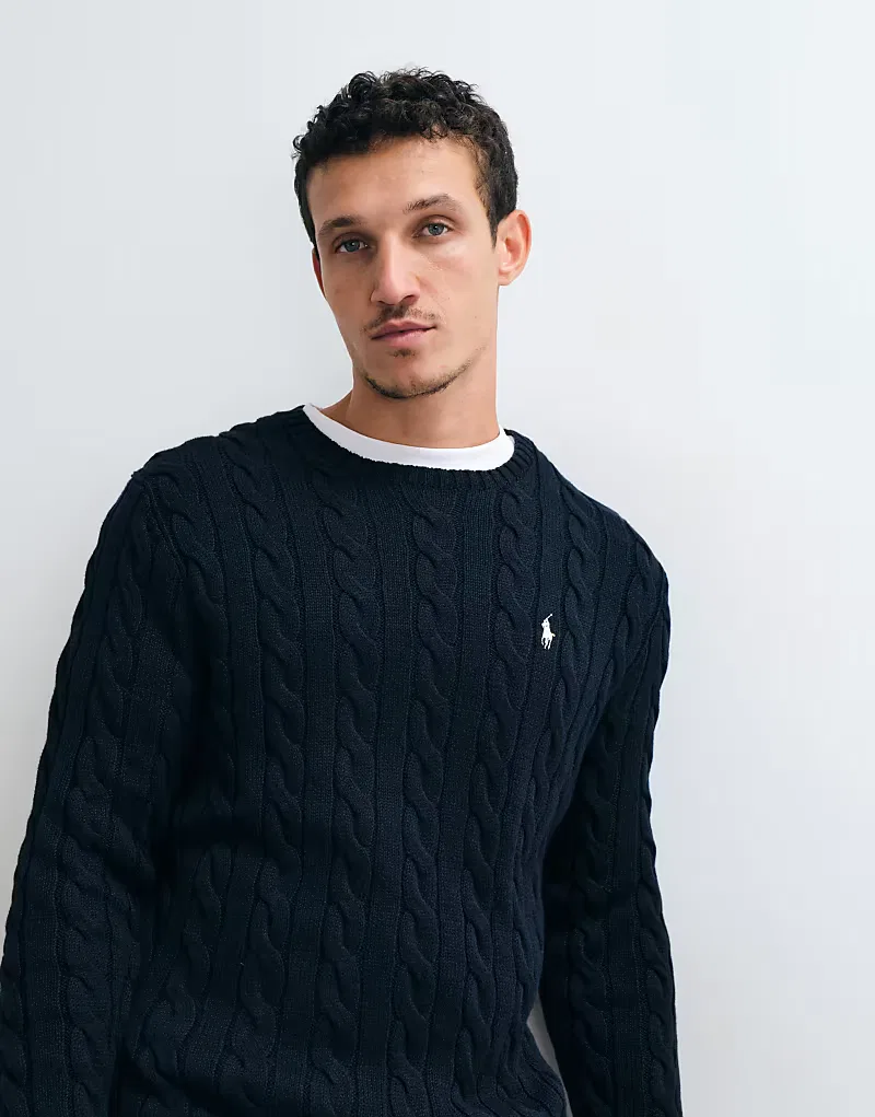 Хлопковая толстовка Polo Ralph Lauren с логотипом Icon, темно-синий — фото 2