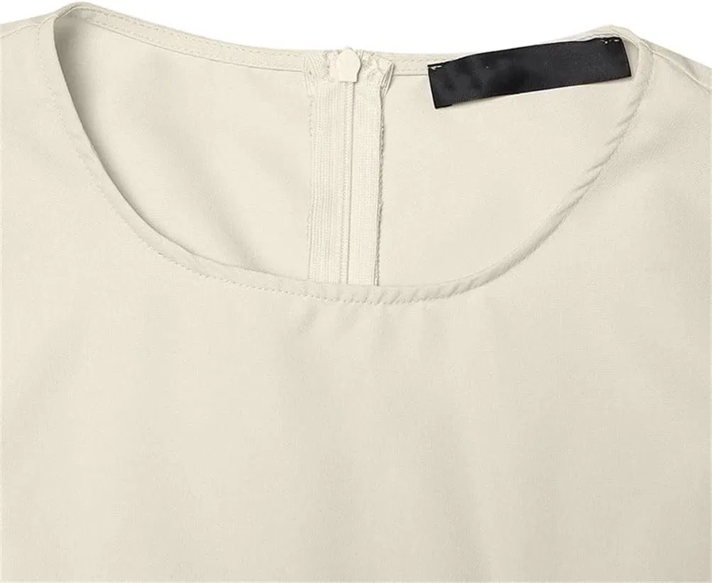 Женское элегантное платье миди с коротким рукавом Polyester, Wine Red — фото 3
