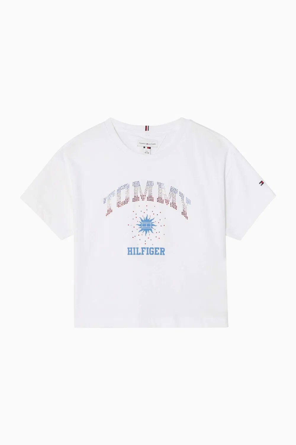Футболка с принтом и логотипом Tommy Hilfiger, белый
