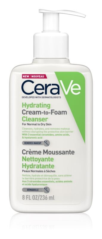 

Пенка для умыванияпенка для умывания для нормальной и сухой кожи CeraVe Cleansers