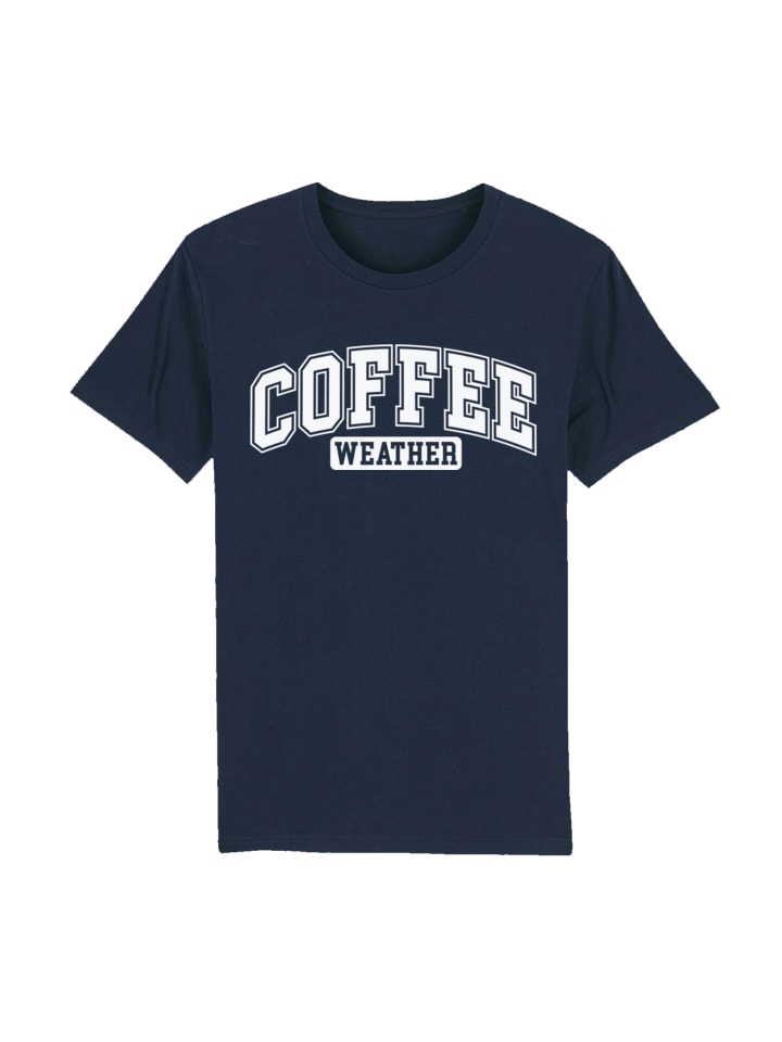 

Футболка F4NT4STIC T-Shirt Coffee Weather Winter Holiday Weihnachts, цвет french navy