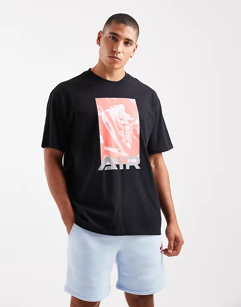 Футболка Nike Air с принтом, черный