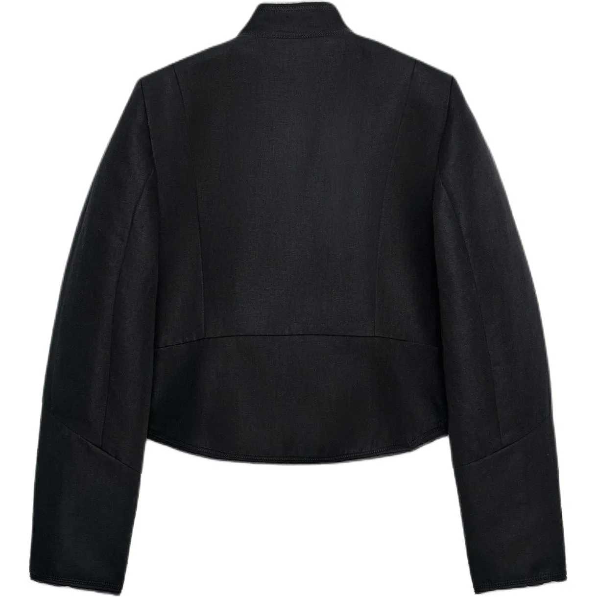 Женская куртка с круглым вырезом ZW, ZARA, Black — фото 3