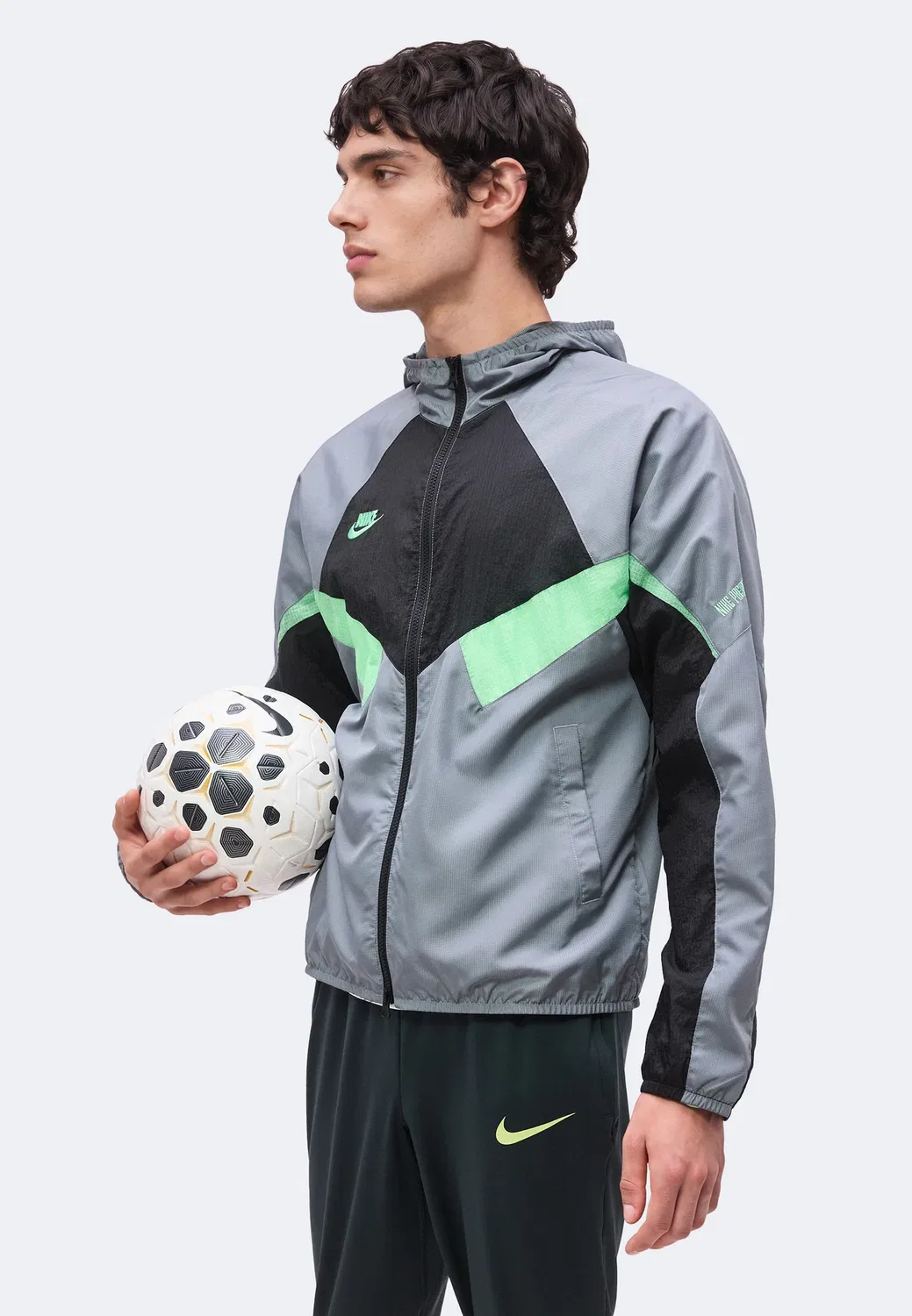 Тренировочная куртка Nike Performance, Illusion Green/Cool Grey/Black — фото 4