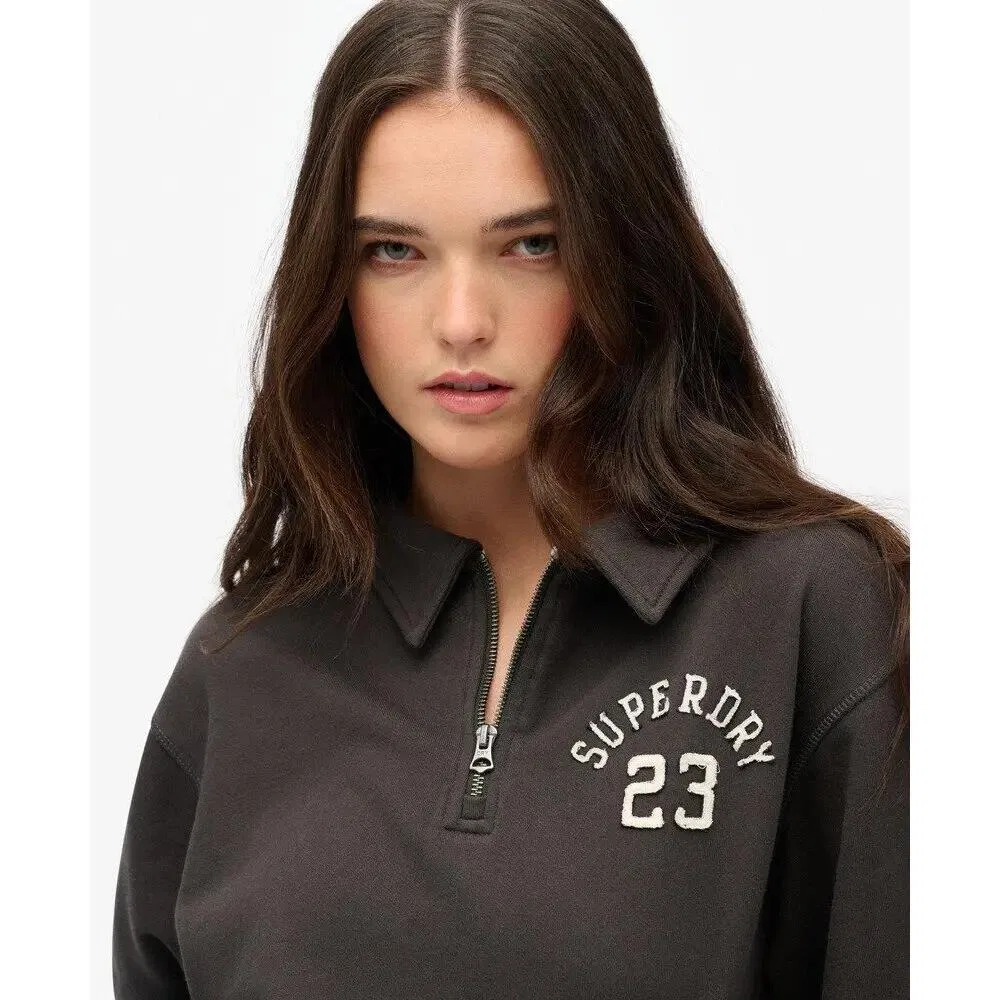 Женский свитшот с длинным рукавом Athletic Essentials Superdry, Schwarz — фото 4