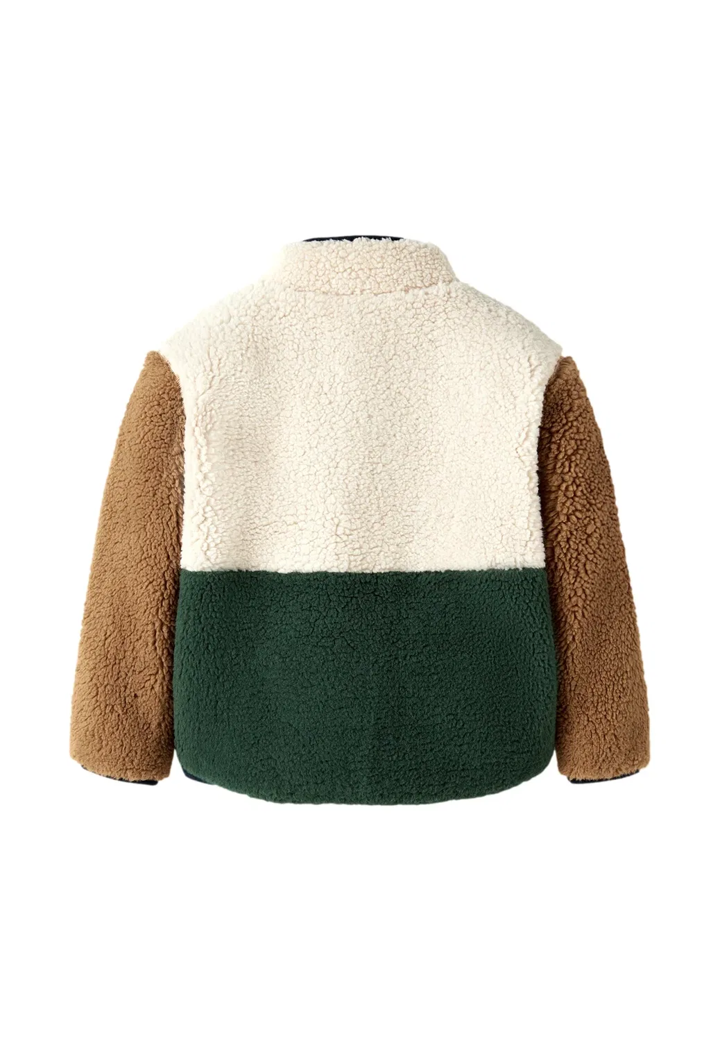 Куртка-Комбинезон Nmmmacey из плюшевого меха - флисовая куртка Name It, Jungle Green — фото 4