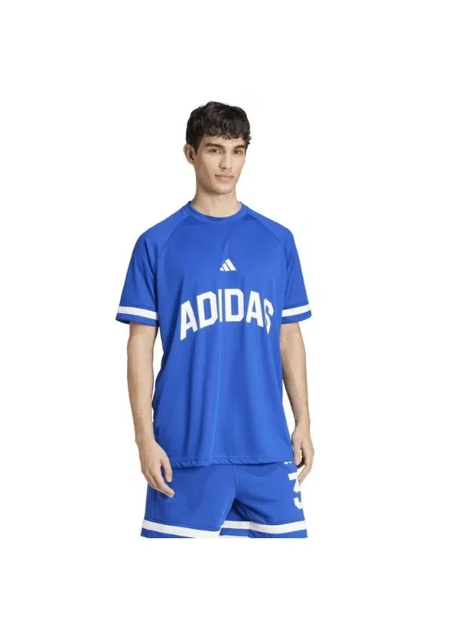 Футболка свободного кроя Seasonal Essentials US Sport Adidas, синяя