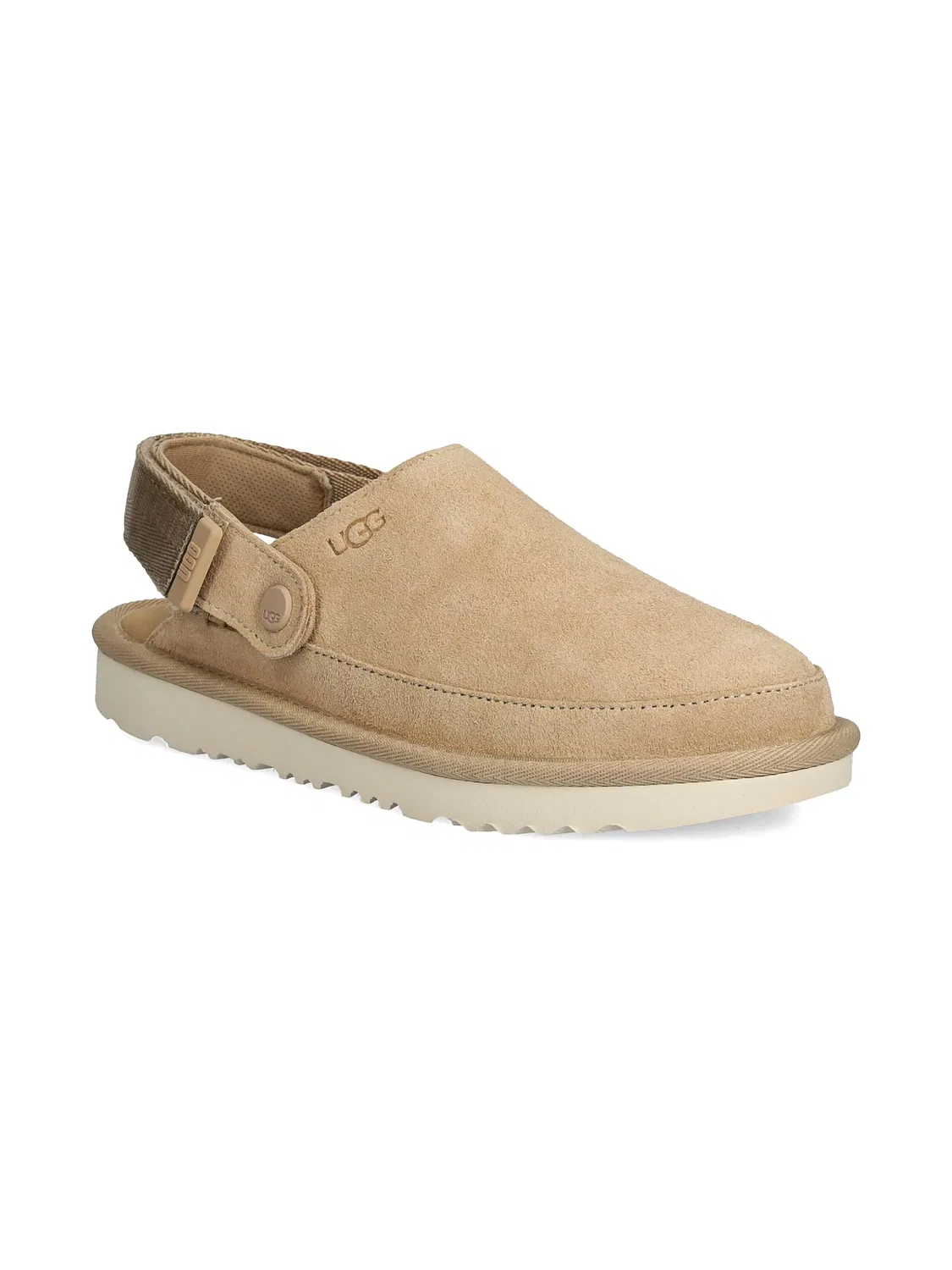Кожаные тапочки UGG, нейтральные