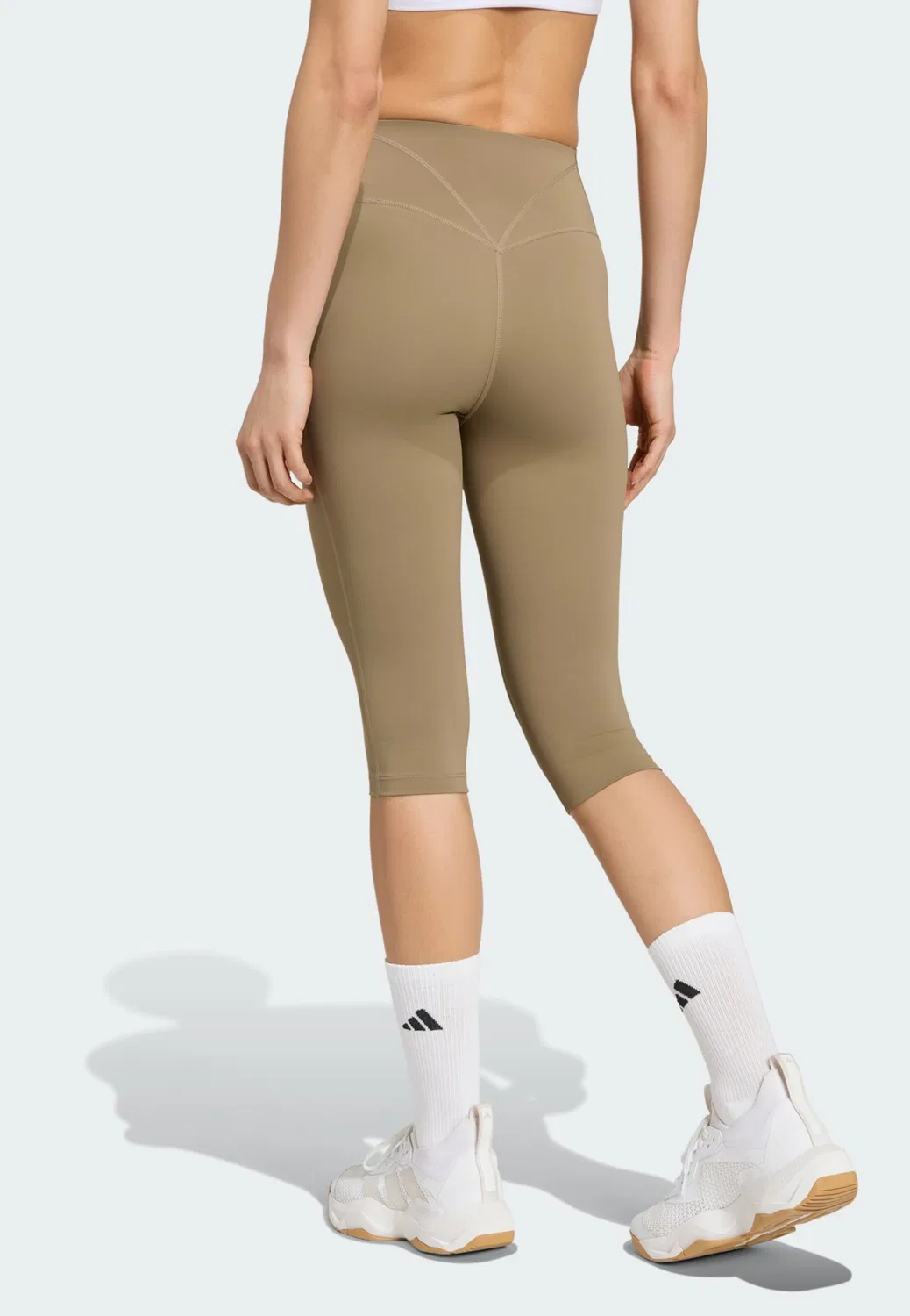 Спортивные леггинсы Adidas Performance Optime Workout, зеленый — фото 3
