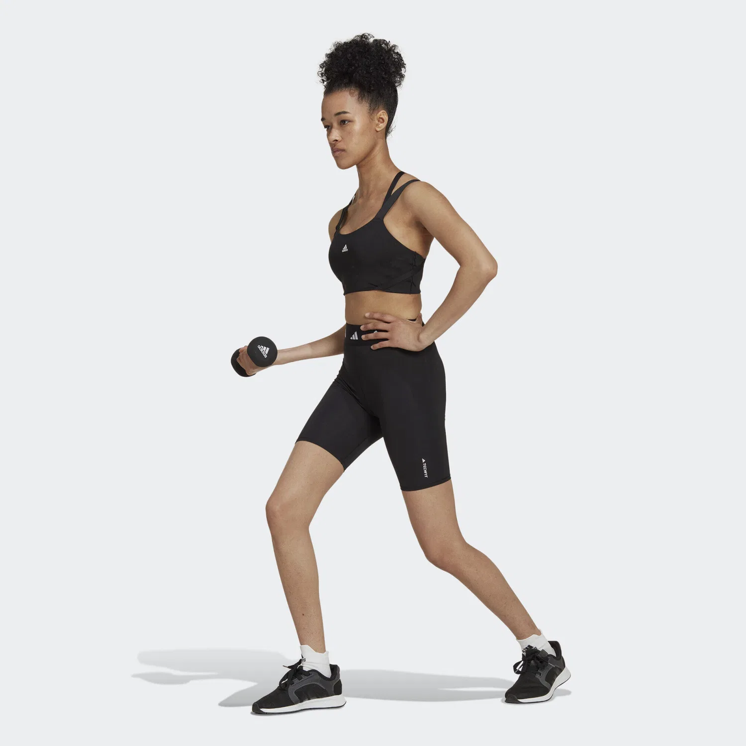 Женские леггинсы с высокой посадкой Techfit Adidas, Schwarz