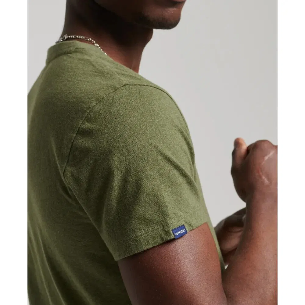 Мужская хлопковая футболка Superdry Vintage, Khaki — фото 3