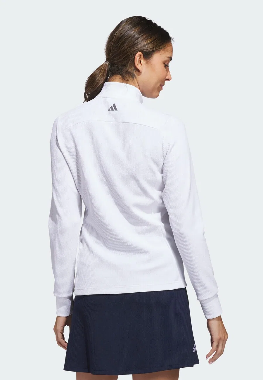Тренировочная куртка ADIDAS PERFORMANCE 'PERFORMANCE TEXTURE FULL ZIP' белого цвета — фото 3