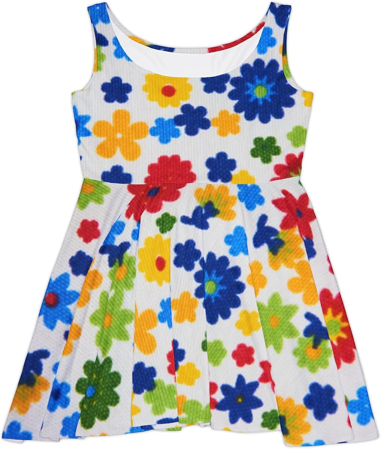 Женское платье-трапеция с принтом Skater Dress, Multicolor