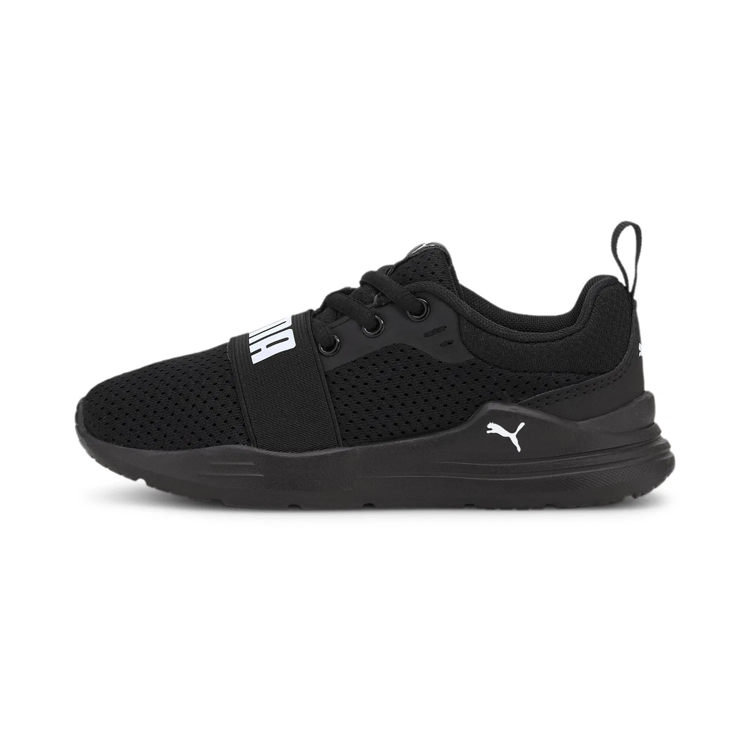 Детские кроссовки с высоким берцем Wired Run PS Puma, Schwarz Weiss
